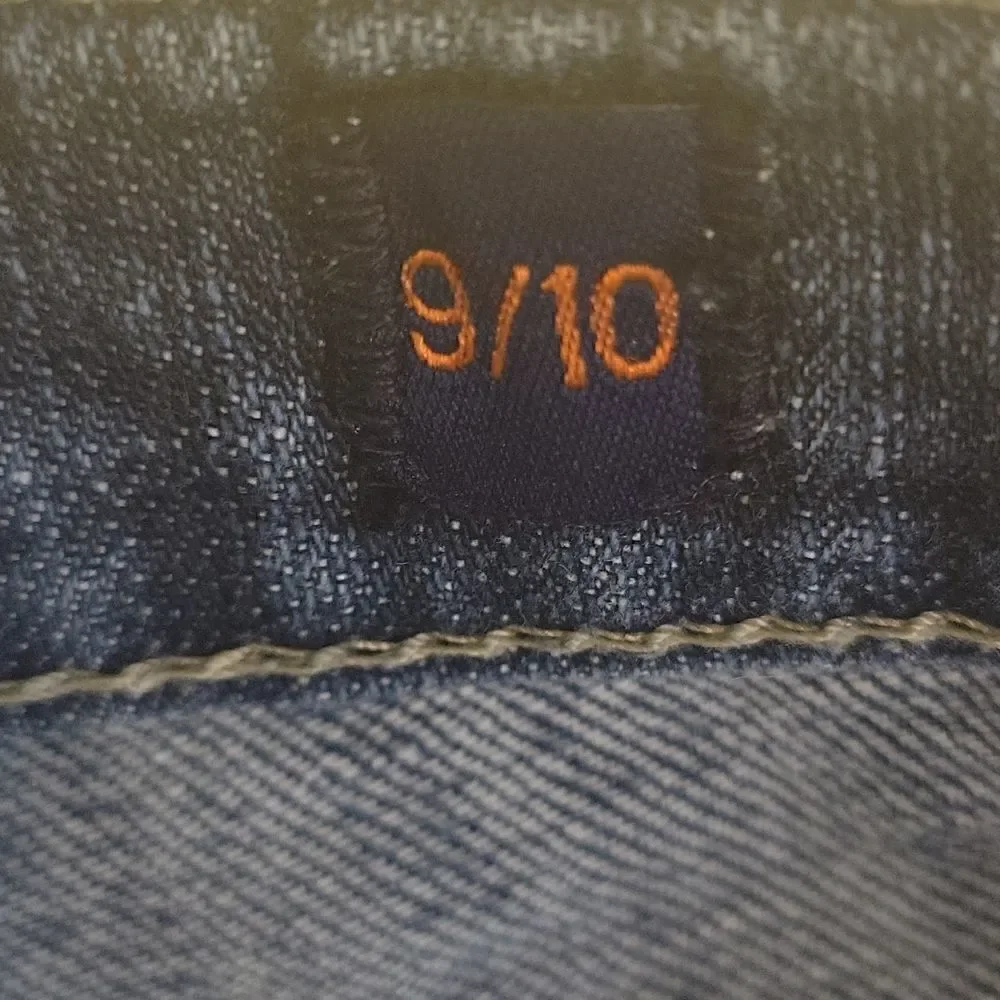 Vigoss. Capri jeans. Size 9/10. Embroidery. Sun, Peacock. EUC